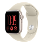 Apple Watch SE 3 (GPS + Cellular) 40 mm t&auml;htvalge alumiiniumkorpus ja liivav&auml;rvi sportlik rihm, S/M