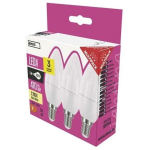 Klassikaline Klassikaline LED pirn EMOS Lighting E14, 220-240V, 4.2W, 470lm, 2700k, soe valge, 30000h, klassikaline k&uuml;&uuml;nal 102x35x35mm-3 tk p