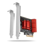 Axagon PCES-SA6 liidesekaart/adapter Sisemine SATA