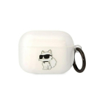 Headphones Headphones for Karl Lagerfeld Airpods Pro KLAPHNCHTCT white Ikonik Choupette