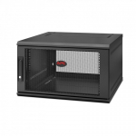 APC NetShelter WX 6U Single Hinged Wall-mount Enclosure 600mm Deep Seinale monteeritav riiul Must