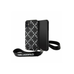 Karl Karl Lagerfeld KLHCN61SAKLMBSK iPhone 11 / Xr 6.1" Black/Black Hard Case Monogram Losange Saffiano