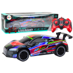 Lean Lean Toys RC Sports Car 1:10 25km/h Lights Black