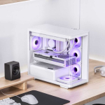 Jonsbo D300 Midi-Tower, 270 Grad, Tempered Glass - white
