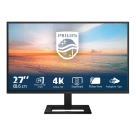 Philips 1000 series 27E1N1900AE/00 PC lamekuvar 68,6 cm (27") 3840 x 2160 pikslit 4K Ultra HD LCD Must