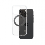 PanzerGlass CARE by &reg; Feature Case Transparent w. Black Kickstand & MagSafe iPhone 16 Pro mobile phone case