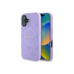 Case Case Guess GUHMP16MPSAPSMEU iPhone 16 Plus 6.7" purple/purple hardcase Saffiano Peony Classic Logo MagSafe