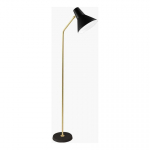 Innolux Carin floor lamp, black/brass