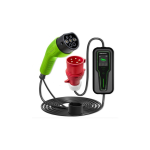 Qoltec Mobile EV autolaadija Reguleeritav 2in1 Type2 | 11kW | 3 faasi | CEE 5 PIN| LCD |Kaasaskantav | Wallbox | 5 m