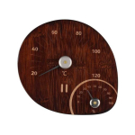 Sauna Sauna thermometer and hygrometer, dark bamboo color, RENTO