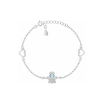 Brilio Brilio Silver Delicate silver bracelet with angel BRC215W