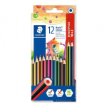 Staedtler Noris colour 185 Must, Sinine, Pruun, Roheline, Magenta, Oranž, Virsik, Lilla, Punane, Kollane 12 tk