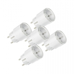 Set Set of 5 Shelly Plug S MTR Gen3 12A smart outlets (white)