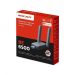 MERCUSYS MA37BEH WiFi7 USB adapter (AC1300, 2,4GHz/5GHz/6GHz, USB3.0)
