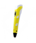Riff Fantasy 3D Pen Printing Pen with LCD for Kids with 1.75mm ABS/PLA Fillament wire AC Powered Yellow