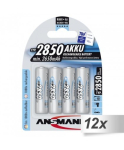 12x4 12x4 Ansmann NiMH bat. 2850 Mignon AA 2650 mAh