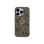 Guess GUHCP15SPGS4TDW iPhone 15 6.1" brązowy|brown hardcase Grip