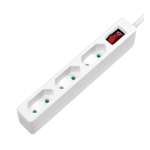 LogiLink LPS230 pikendusjuhe 1,5 m 3 vahelduvvoolu kontakt Hoonesisene Valge