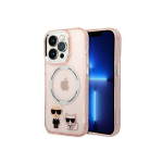 Karl Karl Lagerfeld Karl & Choupette Aluminium MagSafe - Etui iPhone 14 Pro Max (r&oacute;żowy)