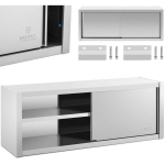 Royal Royal Catering Catering wall cabinet with sliding doors, Steel, 160 x 45 x 60 cm