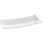 Rectangular Rectangular decorative tray BARKA 352x146mm white porcelain - Hendi 785553