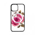 Apple Apple iPhone 15 Leather Case Zipper Design Flower White