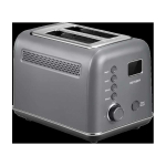 BUYDEEM 2 Slice Automatic Metal Toaster, model DT730E, color Ink Grey, EU