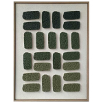 ART Wall painting WALLY 60x80cm, green labyrinth 1