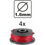 Ingco ALS1602 Mower string set of 4, round, 1.6mm