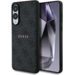Dėklas Dėklas Guess 4G Ring Classic Logo MagSafe Samsung Galaxy S25 Edge musta v&auml;rviga