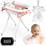 Kokkupandav Kokkupandav vann lastele, beebidele raami, termomeetri ja sisuga Ricokids RK-287 valge ja roosa