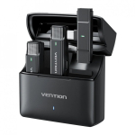 Vention USB-C 2 traadita klippmikrofoni komplekt laadimiskotiga must