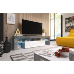 Cama TORO158 SZ/BI telerilaud ja meelelahutuskeskus 2 riiulid