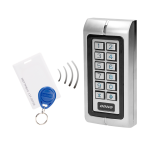 Orno Siaura combination lock with card and distance tag reader, IP44, 1 relay 3A, dimensions 128x82x28 mm