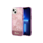 Guess GUHCP14MHGJGHP iPhone 14 Plus 6.7 Inch Pink/Pink Hard Case Jungle Collection