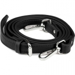 Aarni deerskin shoulder strap, black/silver