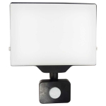Orno PORTO S LED 50W spotlight with PIR, 4000lm, IP44, 4000K, aluminum + polycarbonate