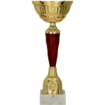 Detail Detail Gold and burgundy metal cup