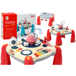Lean Lean Toys Interactive Educational Table Children's Panel Piano Space Red