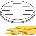 FETTUCCINE FETTUCCINE pasta maker, flat strips, 16 holes 8x1 mm MPF2.5/4 - Hendi 229354