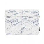 15-16 15-16 Inches Fabric Laptop Bag With Strap Marble White