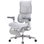 Sihoo Doro S300 ergonomic office chair with footrest, white