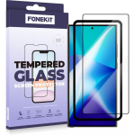 FoneKit Full Cover Tempered Glass, Samsung Galaxy S25 Ultra, Black