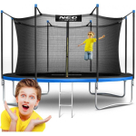 13 13 ft / 404 cm garden trampoline with inner net and Neo-Sport ladder
