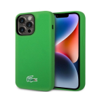 Apple Apple iPhone 15 Pro 6.1 vedelikusilikoonist mikrokiud Croc logo Magsafe tagakaas roheline