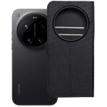 Oem kate koos klapiga Xiaomi 17 ULTRA 4Card RFID vargusevastane tehniline kangas must
