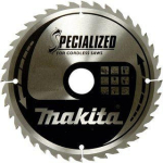 Makita T.C.T. saag MAKBLADE PLUS 260X2.3X30mm 5&deg; T40 B-32487 T.C.T &bull; 260 x30 mm &bull; T40 &bull; 5&deg; &bull; Materjalidele