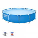 Bestway Steel Pro 56681 maapealne bassein Raamiga bassein &Uuml;mmargune 6473 l Sinine