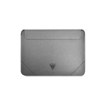 Case Case Guess Sleeve GUCS14PSATLG 13/14 Inch Silver/Silver Saffiano Triangle Logo