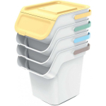 Waste Waste sorting system Prosperplast Keden Kaddi Q 4x20L set with activated carbon filter, waste sorting container with lid. Trash